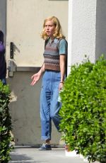 BRIE LARSON Leaves Lessons in Chemistry Set in Los Angeles 10/19/2022