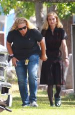 BRIE LARSON on the Set of Lessons in Chemistry in Los Angeles 10/11/2022