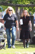 BRIE LARSON on the Set of Lessons in Chemistry in Los Angeles 10/11/2022