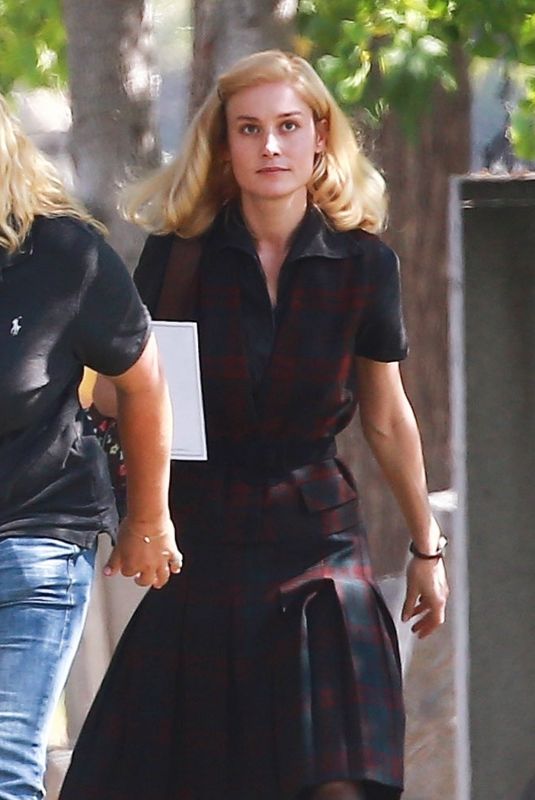 BRIE LARSON on the Set of Lessons in Chemistry in Los Angeles 10/11/2022