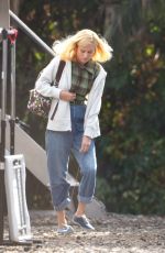 BRIE LARSON on the Set of Lessons in Chemistry in Los Angeles 10/13/2022