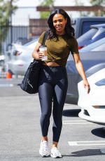 BRITT STEWART Arrives at DWTS Studios in Los Angeles 09/29/2022
