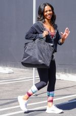 BRITT STEWART Arrives at DWTS Studios in Los Angeles 10/04/2022