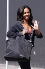 BRITT STEWART Arrives at DWTS Studios in Los Angeles 10/04/2022