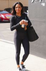 BRITT STEWART Arrives at DWTS Studios in Los Angeles 10/07/2022