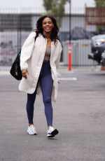 BRITT STEWART Arrives at DWTS Studios in Los Angeles 10/11/2022