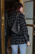 CAMILA MORRONE Arrivines at Her Hotel in Paris 10/04/2022