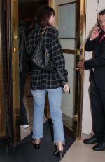 CAMILA MORRONE Arrivines at Her Hotel in Paris 10/04/2022