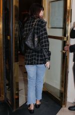 CAMILA MORRONE Arrivines at Her Hotel in Paris 10/04/2022
