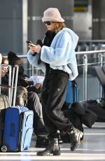 CARA DELEVINGNE Arrives at JFK Airport in New York 10/29/2022