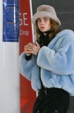 CARA DELEVINGNE Arrives at JFK Airport in New York 10/29/2022
