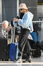 CARA DELEVINGNE Arrives at JFK Airport in New York 10/29/2022