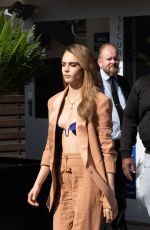 CARA DELEVINGNE Leaves Palais des Festivals in Cannes 10/18/2022