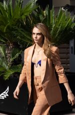 CARA DELEVINGNE Leaves Palais des Festivals in Cannes 10/18/2022