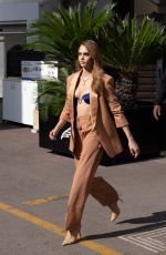 CARA DELEVINGNE Leaves Palais des Festivals in Cannes 10/18/2022
