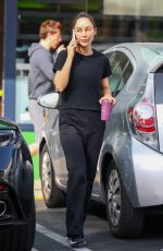 CARA SANTANA Out for Morning Smoothie at EarthBar in Los Angeles 10/07/2022