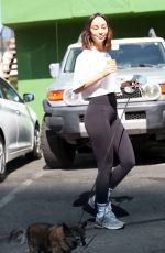 CARA SANTANA Out with Her Dog in Los Angeles 10/17/2022