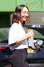 CARA SANTANA Out with Her Dog in Los Angeles 10/17/2022