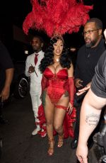 CARDI B Arrives at Her Birthday Party in Los Angeles 10/11/2022