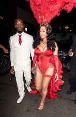 CARDI B Arrives at Her Birthday Party in Los Angeles 10/11/2022