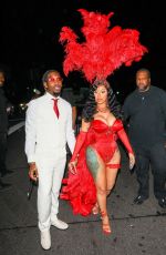 CARDI B Arrives at Her Birthday Party in Los Angeles 10/11/2022