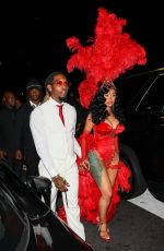 CARDI B Arrives at Her Birthday Party in Los Angeles 10/11/2022