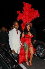 CARDI B Arrives at Her Birthday Party in Los Angeles 10/11/2022
