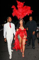 CARDI B Arrives at Her Birthday Party in Los Angeles 10/11/2022