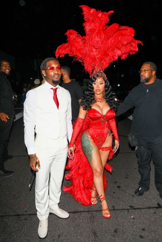 CARDI B Arrives at Her Birthday Party in Los Angeles 10/11/2022