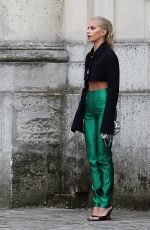 CAROLINE DAUR Leaves Victoria Beckham Show at Paris Fashion Week 09/30/2022