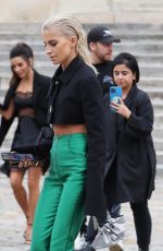 CAROLINE DAUR Leaves Victoria Beckham Show at Paris Fashion Week 09/30/2022