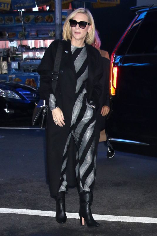 CATE BLANCHETT Arrives at Good Morning America in New York 10/03/2022