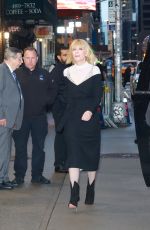 CATE BLANCHETT Arrives at Late Show with Stephen Colbert in New York 10/04/2022