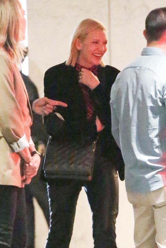 CATE BLANCHETT Leaves Tar Q&A in Hollywood 10/07/2022