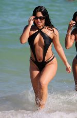 CHANEY JONES and ALIANA MAWIA in Swimsuits at a Beach in Miami 10/23/2022