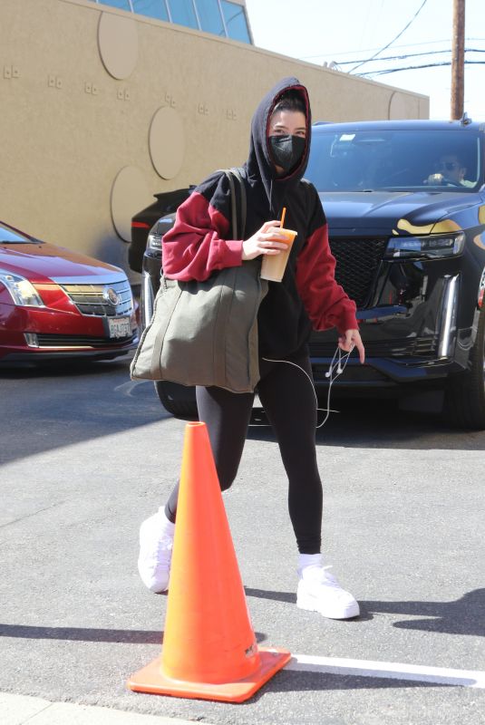 CHARLI D’AMELIO Arrives at DWTS Studios in Los Angeles 10/29/2022