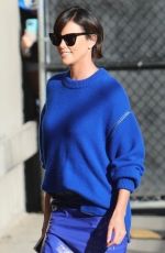 CHARLIZE THERON Arrives at Jimmy Kimmel Live at El Capitan Entertainment Centre in Hollywood 10/25/2022
