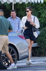 CHARLIZE THERON Leaves San Vicente Bungalows in West Hollywood 10/04/2022