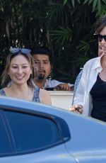 CHARLIZE THERON Leaves San Vicente Bungalows in West Hollywood 10/04/2022