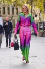 CHARLOTTE HAWKINS Arrives at Noise Day at Global Radio in London 10/07/2022