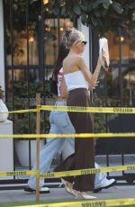 CHARLOTTE MCKINNEY Out Shopping on Melrose Place in West Hollywood 10/19/2022