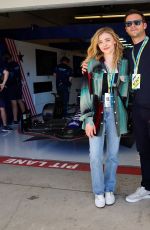 CHLOE MORETZ Visits Williams Racing at Formula 1 United States Grand Prix in Austin 10/22/2022