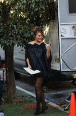 CHRISSY TEIGEN on the Set of a Cooking Show Segment in Los Angeles 10/17/2022