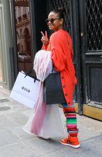 CHRISTINA MILIAN Out Shopping in Paris 09/30/2022