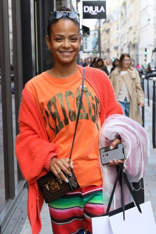 CHRISTINA MILIAN Out Shopping in Paris 09/30/2022