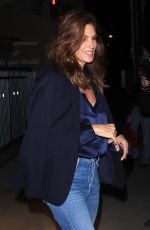 CINDY CRAWFORD Leaves Giorgio Baldi in Santa Monica 10/04/2022