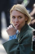 CLAIRE DANES on the Set of Steven Soderburgh