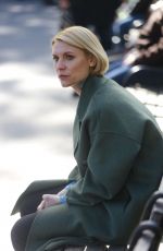 CLAIRE DANES on the Set of Steven Soderburgh