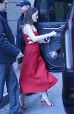 CLAIRE FOY Leaves Her Hotel in New York 10/10/2022