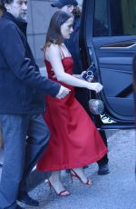 CLAIRE FOY Leaves Her Hotel in New York 10/10/2022